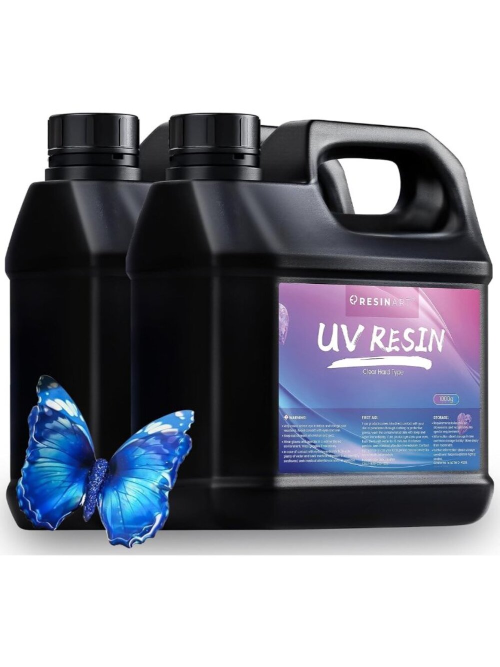 Crystal Clear UV Resin 2000g - Anti-Yellowing, Perfect for DIY Crafts & Projects